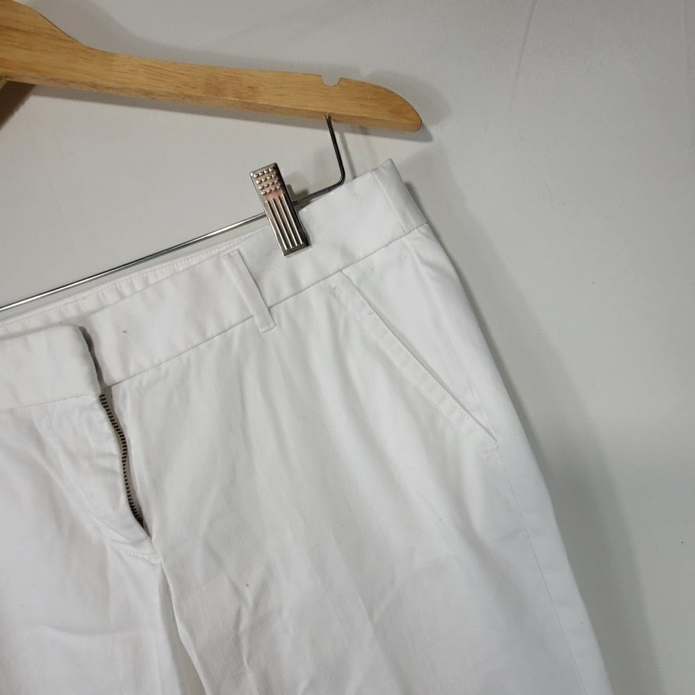 J. Crew White Crop Casual Women's Pants - Picture 4 of 7